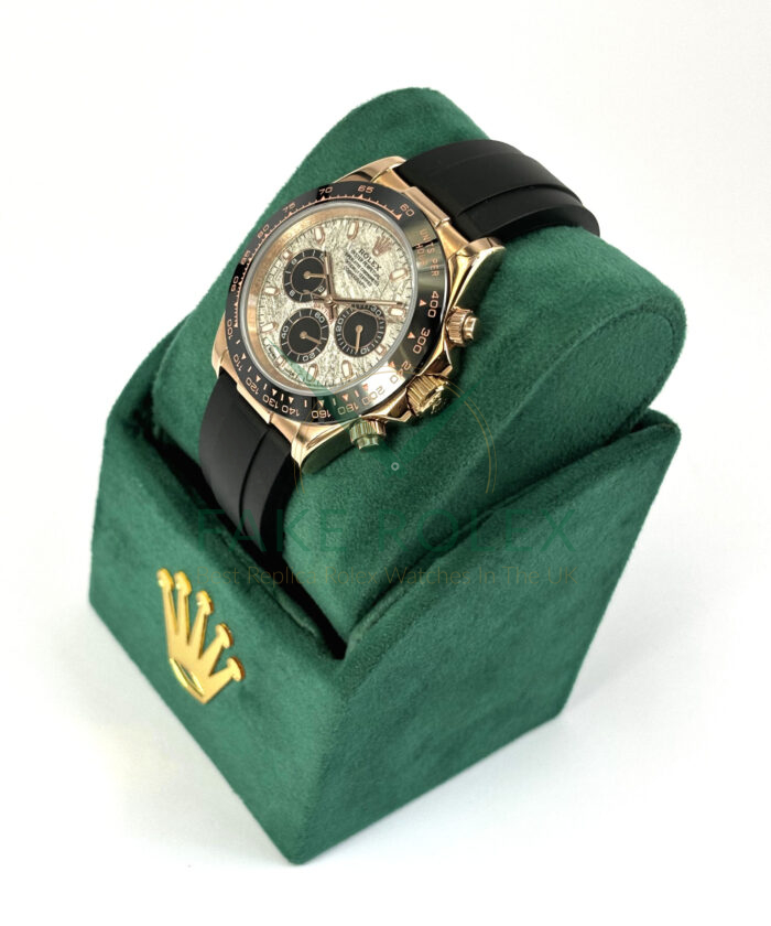 Fake Rolex Daytona Rubber Rose Meteor Left side