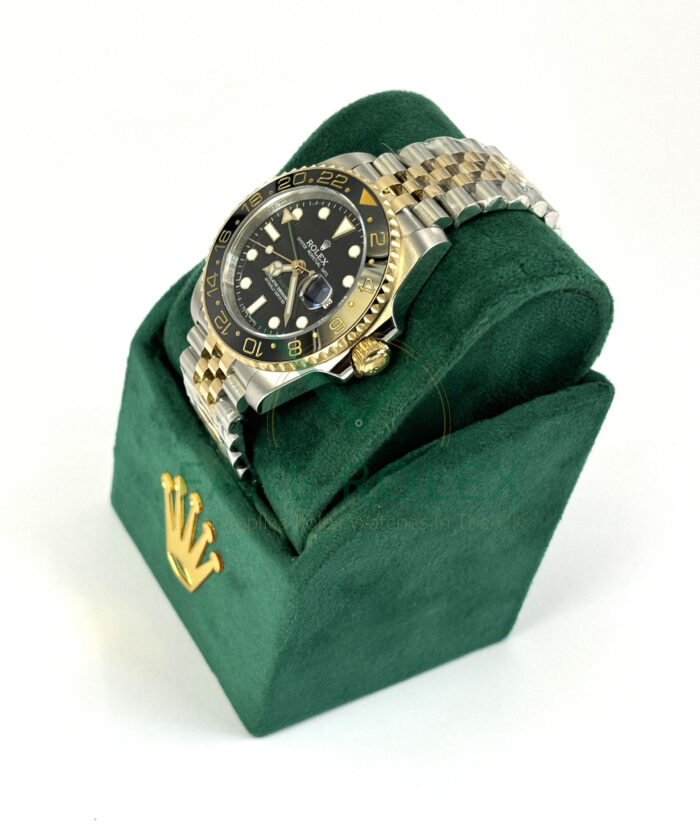 Fake Rolex Gmt Jubilee Bicolor Black 3 scaled