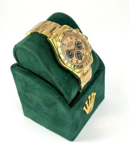 Fake Rolex Daytona Gold Black Eye Rright Persfective