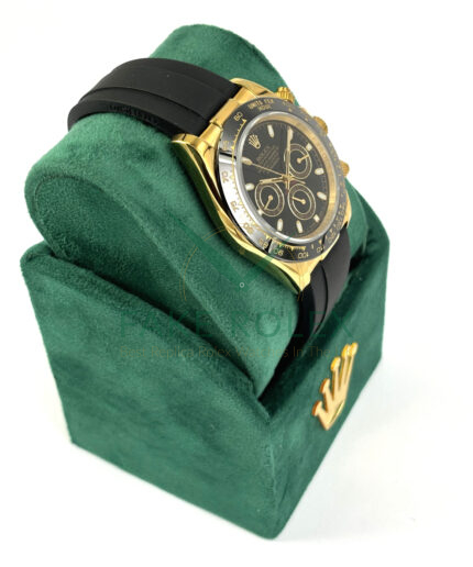 Fake Rolex Daytona Rubber Gold Black Right Side