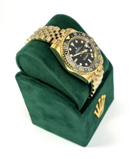 Fake Rolex Gmt Jubilee Gold Black Grey Right