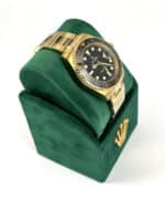 Fake Rolex Gmt Oyster Gold Black Right Side