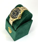 Fake Rolex Gmt Oyster Gold Black Left Side