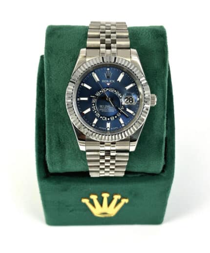 Fake Rolex Sky-Dweller Jubilee Blue Dial