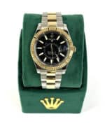 Fake Rolex Sky-Dweller Oyster Bicolor Black Dial