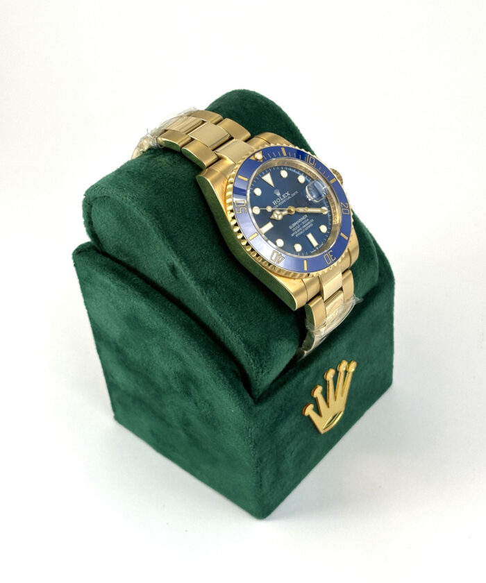 Fake Rolex Submariner Gold Blue Right