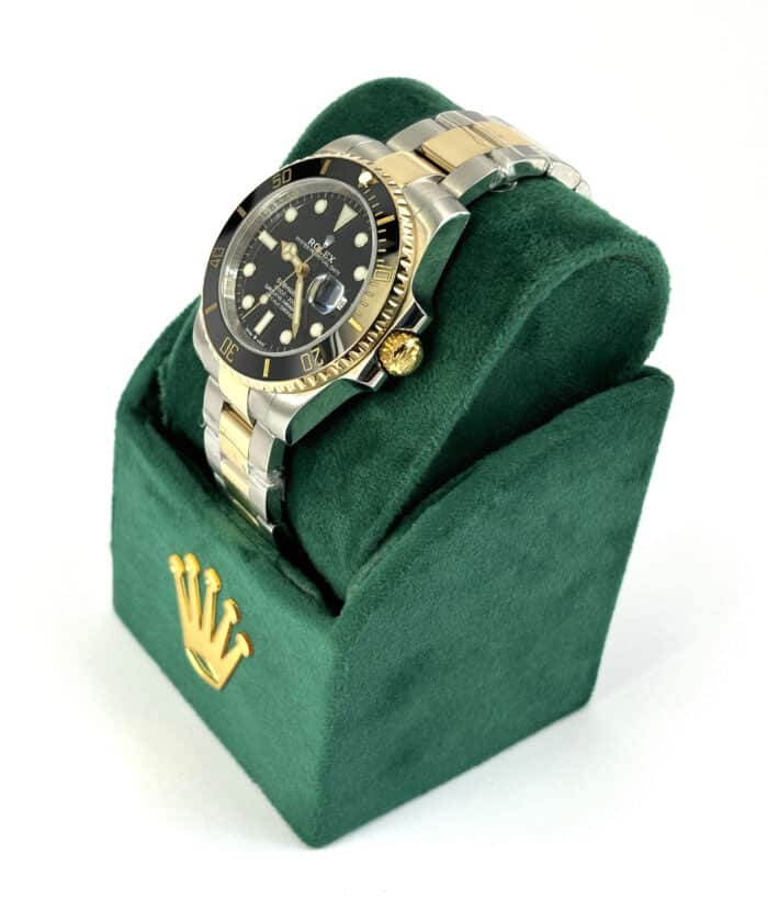 Fake Rolex Submariner Two Tone Black Left side