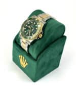 Fake Rolex Submariner Two Tone Green Left Side