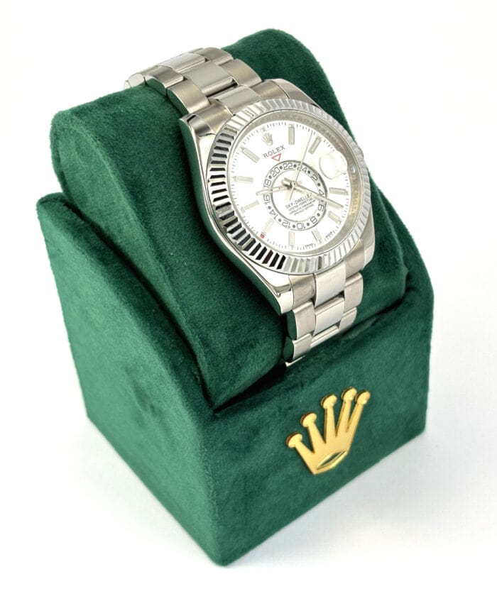 Fake Rolex Sky-Dweller Oyster Steel White Right